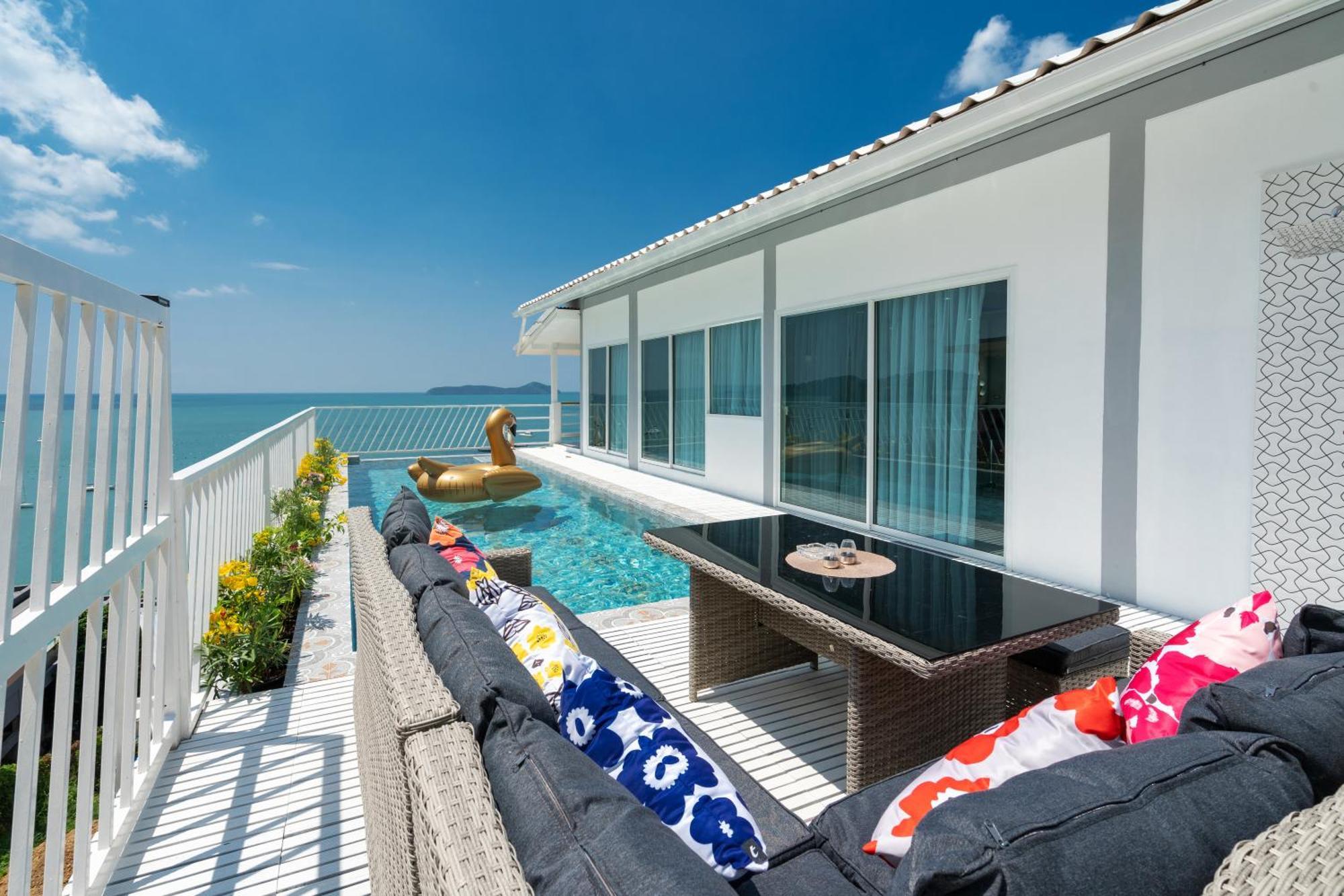 Mona Seaview Pool Villa Beach Front Aoyon Beach Ban Makham Eksteriør bilde